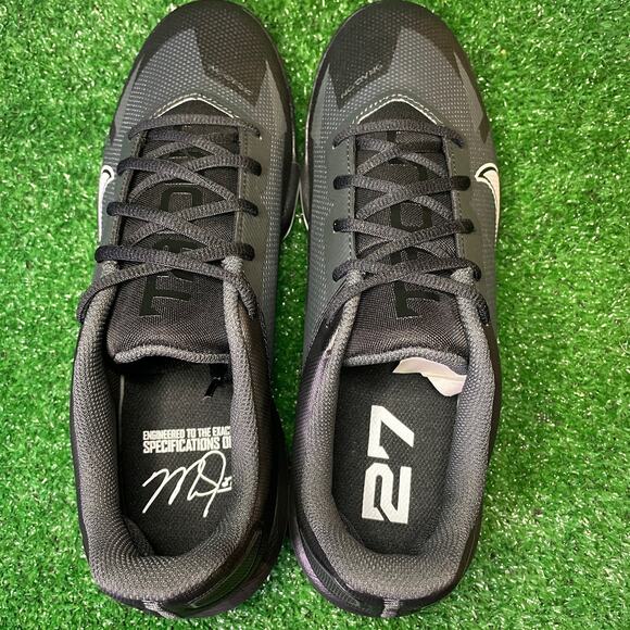 Size 9.5 | Nike Force Trout 8 Pro MCS 'Black Dark Smoke Grey' 2022 CZ5914-011 - Picture 4 of 9